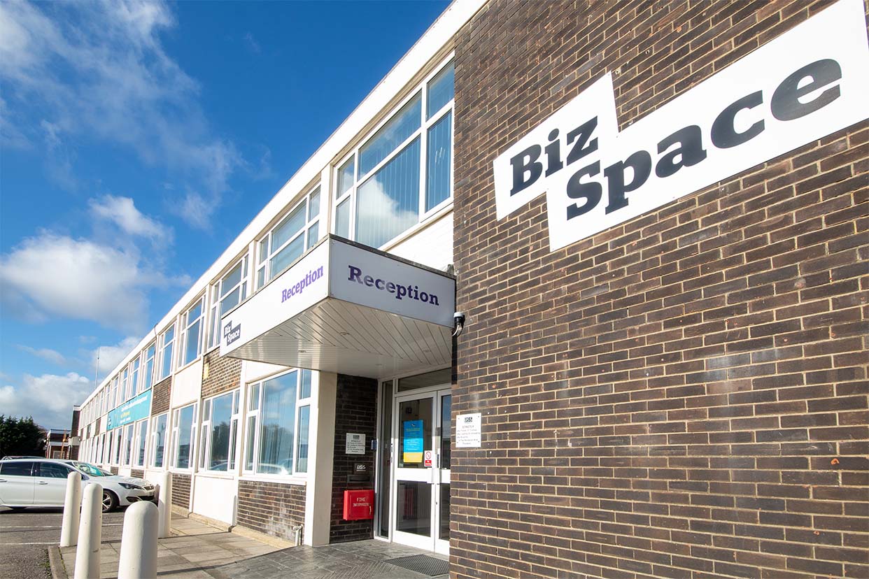 External building entrance BizSpace Swindon