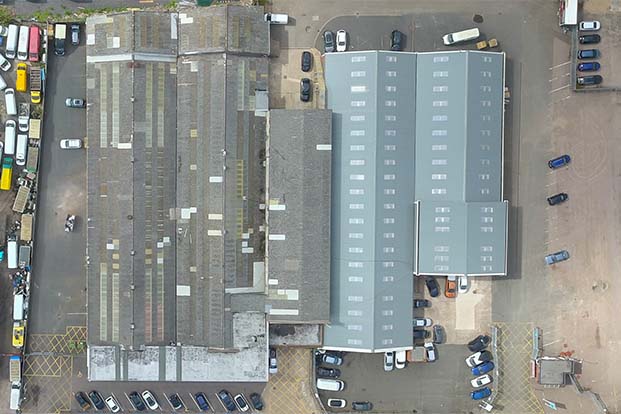 Willenhall Wolverhampton birds eye aerial photo